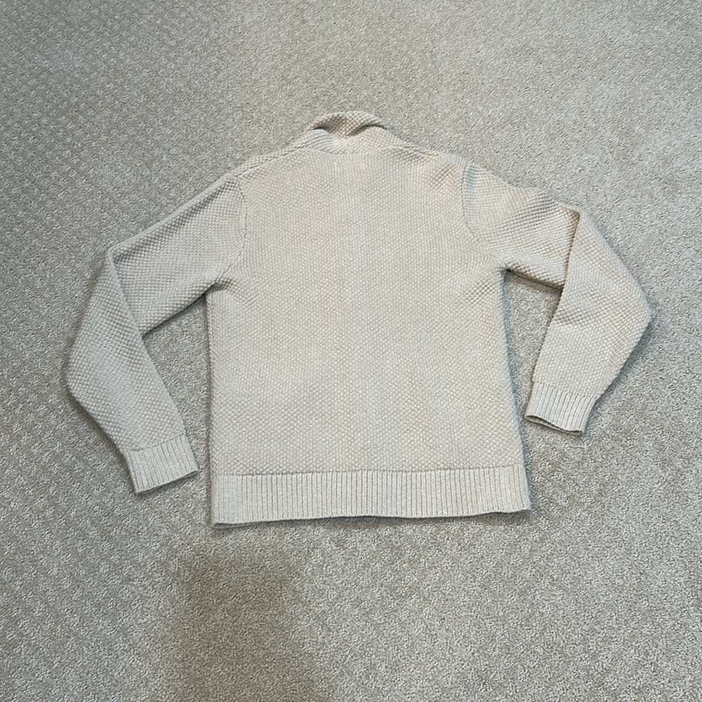 Taylor Stitch Cream Cardigan Sweater - Picture 9 of 13
